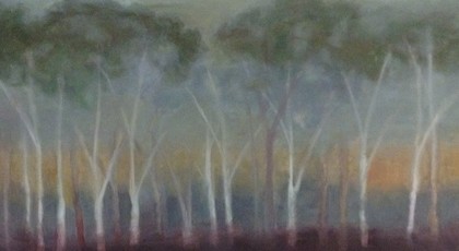 Aspen Trees - Noah Caspar (oil on canvas)