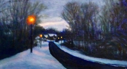 Winter at Turtleback - David November (oil on canvas)