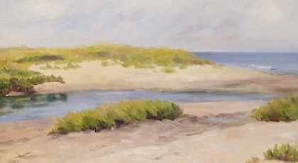 Red River Beach - Carin Khatchikian (oil on canvas)