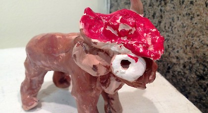 Cowboy Cow - Molly Cutler (clay)