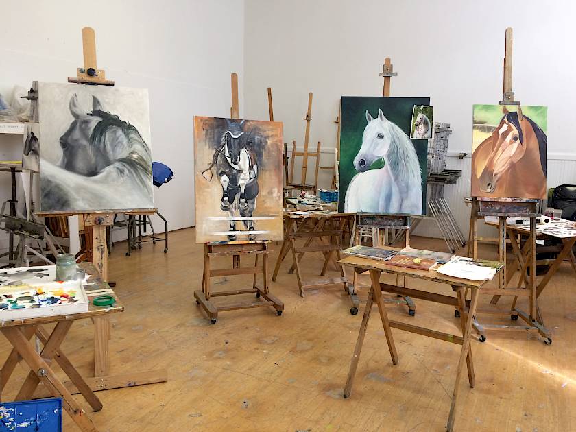 Equestrian Painting Visual Arts Katonah Art Center
